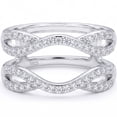 thumbnail image 1 of Flydeer Rings Enhancer for Engagement Rings Wedding Bands for Women Wrap Stacking Ring 925 Sterling Silver Jewelry Gift for Her Size 9, 1 of 9