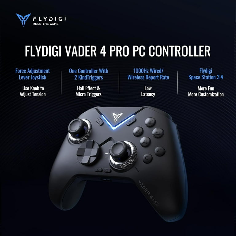 Flydigi Vader 4 Pro Black Video Game Controller - Walmart.com
