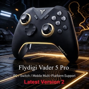 Flydigi Vader 5 Pro Competitive Gaming Controller, ForceFlex Joysticks, ForceSwitch Triggers, Dual Vibration, 8 Extra Buttons for Multi-Platform