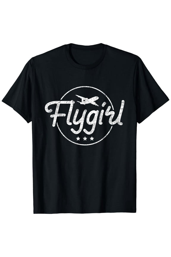 Flygirl - Flight Attendant Airline Stewardess Pilot Aviation T-Shirt