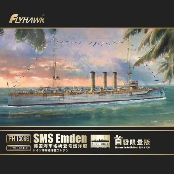 Flyhawk FH1306S 1/700 Scale Cruiser SMS Emedn Limited Edition Model Kit