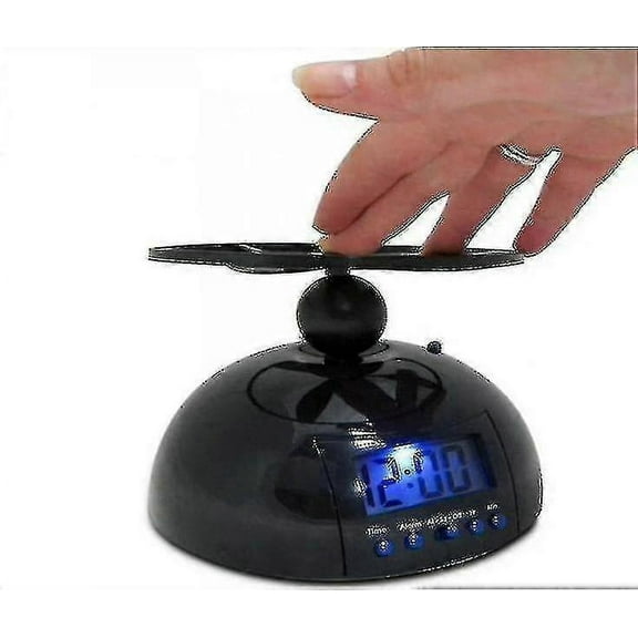 Flying Alarm Clock Led Display Digital Alarm Clock Snooze Alarm Clock Flying Helicopter Propeller