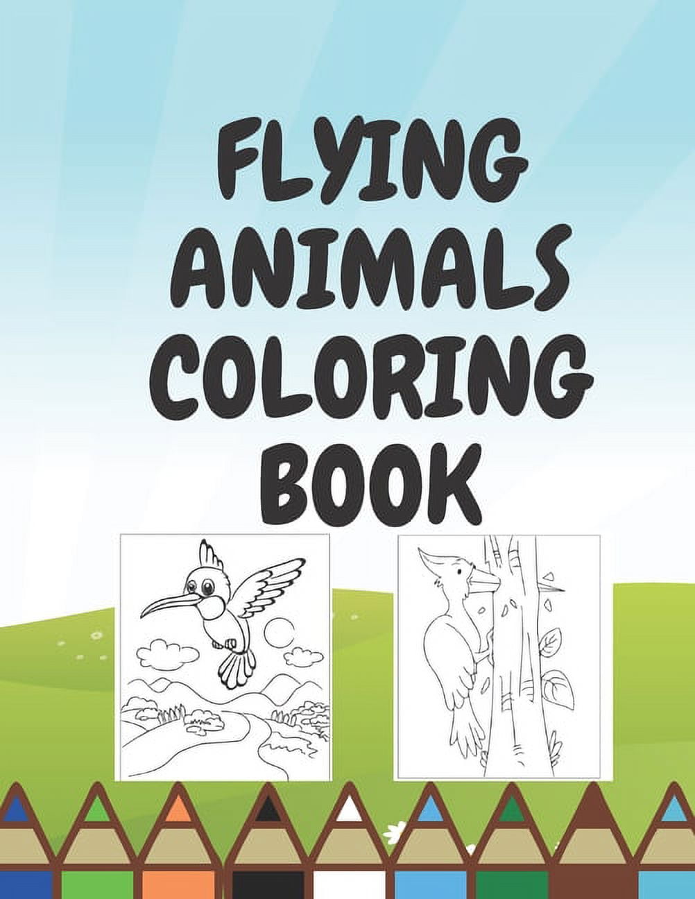 Flying Animals Coloring Book Coloring Pages for Each Family Kids b