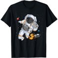 Flying Astronaut With Rocketship Outer Space T-Shirt - Walmart.com