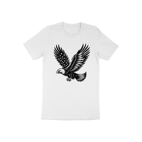 Flying Bald American Eagle Bird 4th of July Patriotic Gift T-Shirt Bald Eagle Bird Wildlife Birthday Holiday Presents Men Women Kids Tshirt