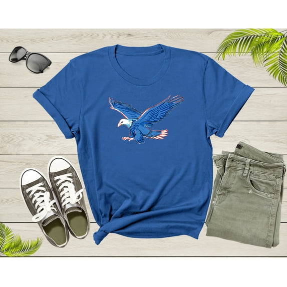 Flying Bald Eagle Flying Bird Hawk Wild Animal Retro Hunting T-Shirt Soaring Eagle Gift T Shirt for Men Women Kids Boys Girls Graphic Tshirt