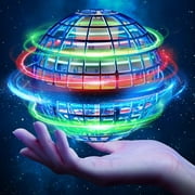 Flying Ball Toys, Hover Orb, 2023 Upgrade Flying Orb Boomerang Ball Hand 360°Rotating LED Lighting Effects Cool Toys UFO Toys Safe for Kids Teen Adults Indoor Outdoor Flying Mini Drone