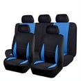 thumbnail image 1 of Flying Banner Black Blue Polyester Fabric, Zippered, Car Seat Covers Full Set, 9 Pieces, 1 of 7