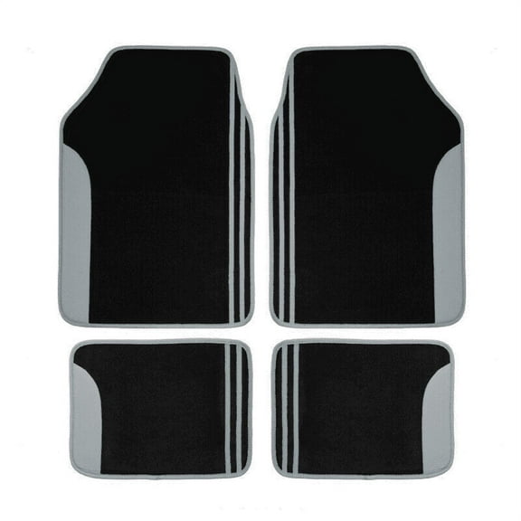 Flying Banner Universal Car Floor Mats Anti-Slip Washable for Car Truck SUV 4PCS Gray