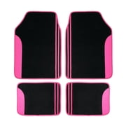 Flying Banner car floor mas 4pieces set non slip carpet car mats automotive waterproof car floor mats lady girl pink