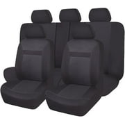 Flying Banner Universal Car Seat Covers Full Set Split Breathable Jacquard Sport