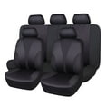 thumbnail image 1 of Flying Banner Universal Full Set Washable Car Seat Covers for Car Truck SUV Van Solid Black, 1 of 9