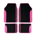 thumbnail image 1 of Flying Banner car floor mas 4pieces set non slip carpet car mats automotive waterproof car floor mats lady girl pink, 1 of 7