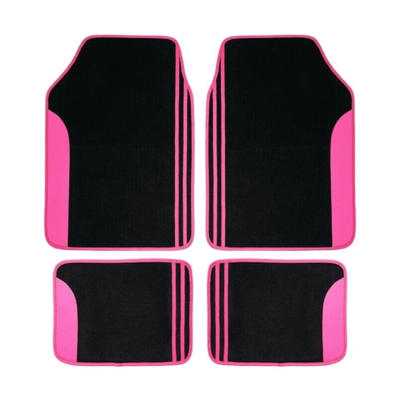 Flying Banner car floor mas 4pieces set non slip carpet car mats automotive waterproof car floor mats lady girl pink