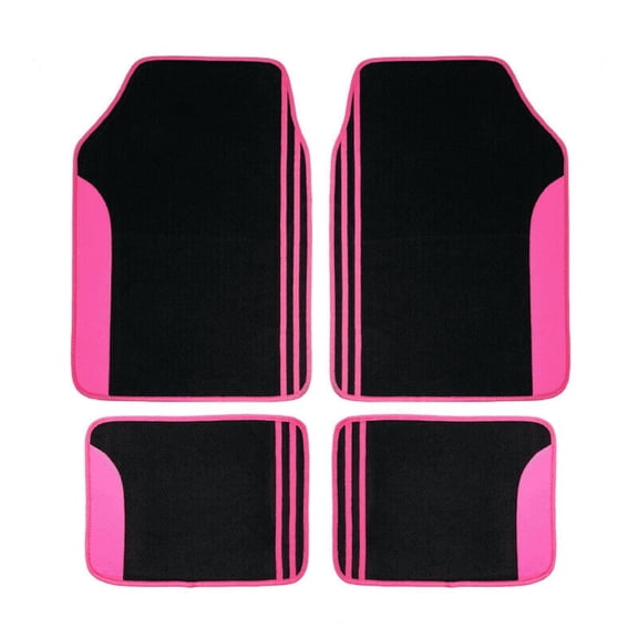 Flying Banner car floor mas 4pieces set non slip carpet car mats automotive waterproof car floor mats lady girl pink