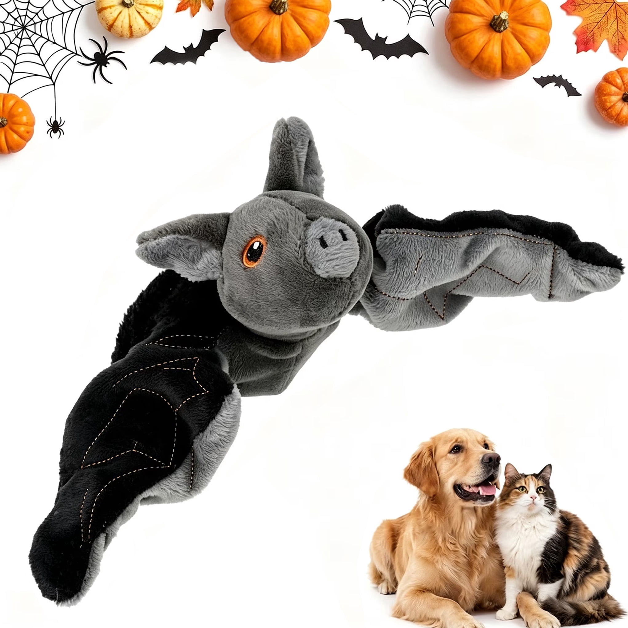 Flying Bat Dog Toy, 2026 New Flying Bat Toy for Dogs, Motion Activated Rechargeable Plush Toy with Moving for Bored Dogs, Puppies