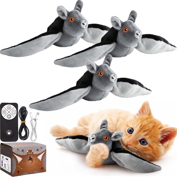Flying Bat Dog Toy – Interactive Flap Wing Bat Toy for Dogs, Flying Bats Toy for Large Dogs, Dog Toy Flyings Bats，1