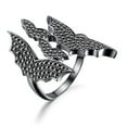 thumbnail image 1 of Flying Bat Statement Ring for Women Black Cz Ginger Lyne Collection, 1 of 5