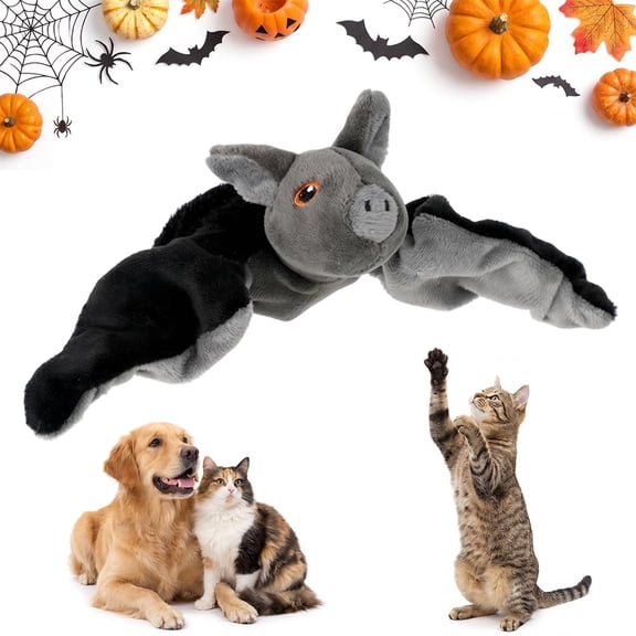 Flying Bat Toy for Dogs & Cats Flapping Wings Interactive Pet Toy | Flying Bat Dog Toy with Chirping Sounds, Flapping Bird Interactive Toy