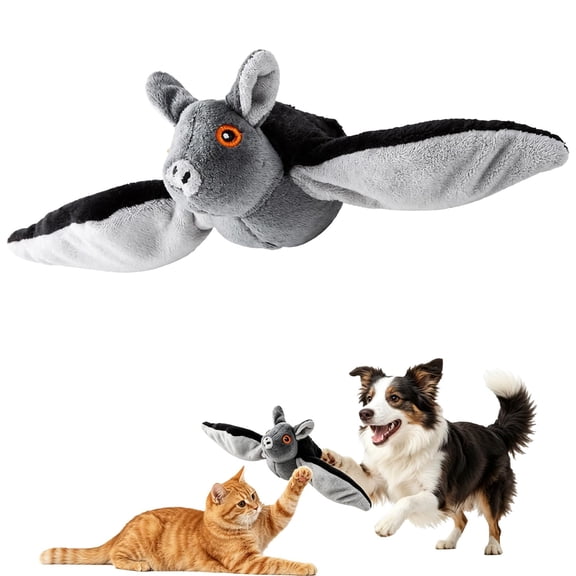 Flying Bat Toy for Dogs & Cats – Flapping Wings with Chirping, Touch-Activated Interactive Pet Toy, 3 Modes, USB Rechargeable & Washable