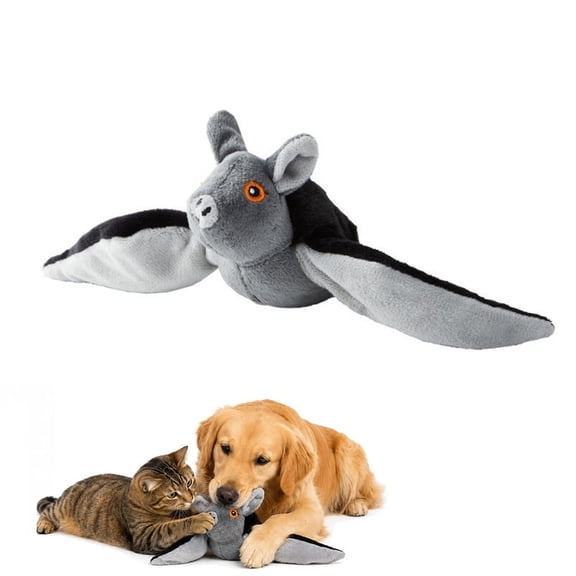 Flying Bat Toy for Dogs and CatsFlapping Bat Toy with Chirping Engages Cats and Dogs, Mimics Real Flying Motion, Flapping Wings Interactive Pet Toy