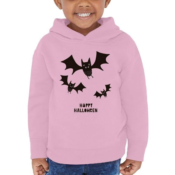 Flying Bats Happy Halloween  Hoodie Toddler -Image by Shutterstock,  5 Toddler
