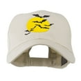 thumbnail image 1 of Flying Bats with Moon Embroidered Cap - Stone OSFM, 1 of 5