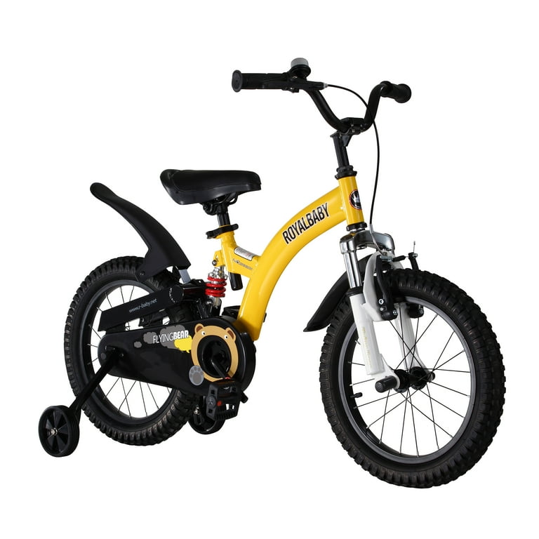 Flying Bear Dual Suspension Kid s Bike 16 inch wheels Yellow Walmart