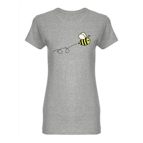 Flying Bee Design Shaped T-Shirt Women -Image by Shutterstock, Female XX-Large