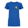 thumbnail image 1 of Flying Bee Design Shaped T-Shirt Women -Image by Shutterstock, Female x-Large, 1 of 2