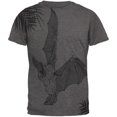 thumbnail image 1 of Flying Big-eared Bat Palm All Over Dark Heather Soft Adult T-Shirt - Medium, 1 of 1