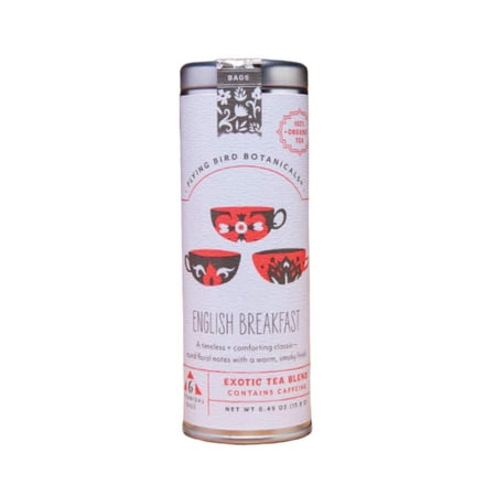 Flying Bird Botanicals Exotic Tea , English Breakfast, 6 Count