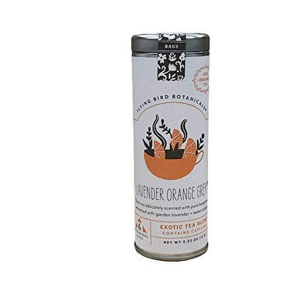 Lavender Orange Grey - 6 Tea Bag Tin - Exotic Blend