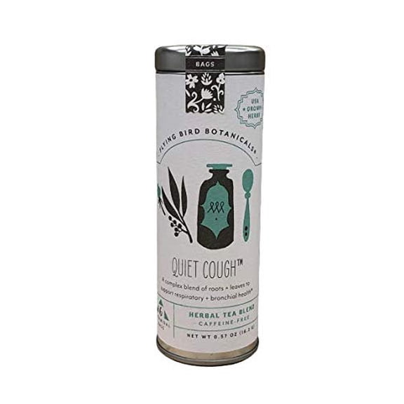 Flying Bird Botanicals Herbal Tea, Quiet Cough, 6 Count