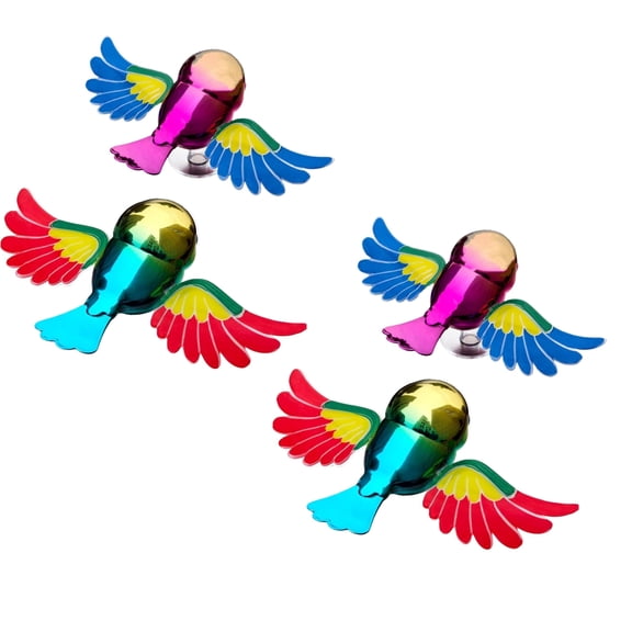 Flying Bird Car Decoration, Flapping Wings Self-Flying Bird, Wind-Powered Mechanical Bird Figurine, Shaking Doll for Car Dashboard Hood Mirror, Motorcycle Ornament for Xmas Gift