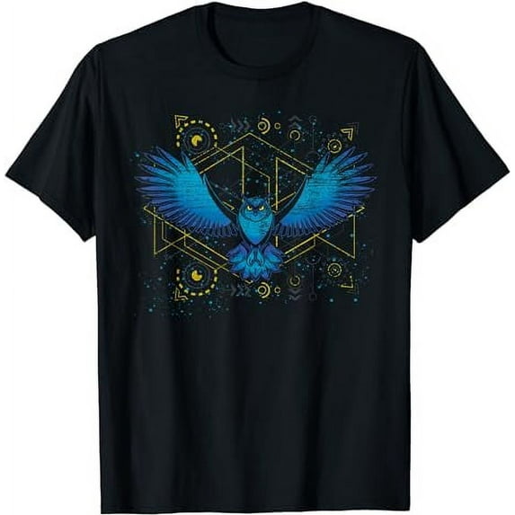 Flying Bird Wise Animal Wildlife Forest Nature Owl T-Shirt