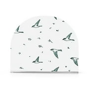 Flying Birds Pattern Thick U Shape Acrylic Napkin Holder Non Slip Space Saving for Kitchen