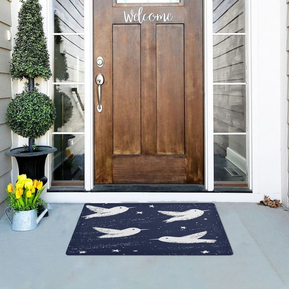 Flying Birds Versatile Absorbent Door Mat, Non-Slip, Easy to Clean 32''x20''