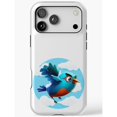 Shell Posster Blue Flying Blue Bird and White Clouds Tough Phone Case for Apple iPhone ...