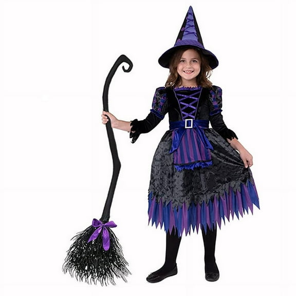 Flying Broomstick Decor - Plastic & Net Yarn Halloween Party Accessory (250g Party Essential)