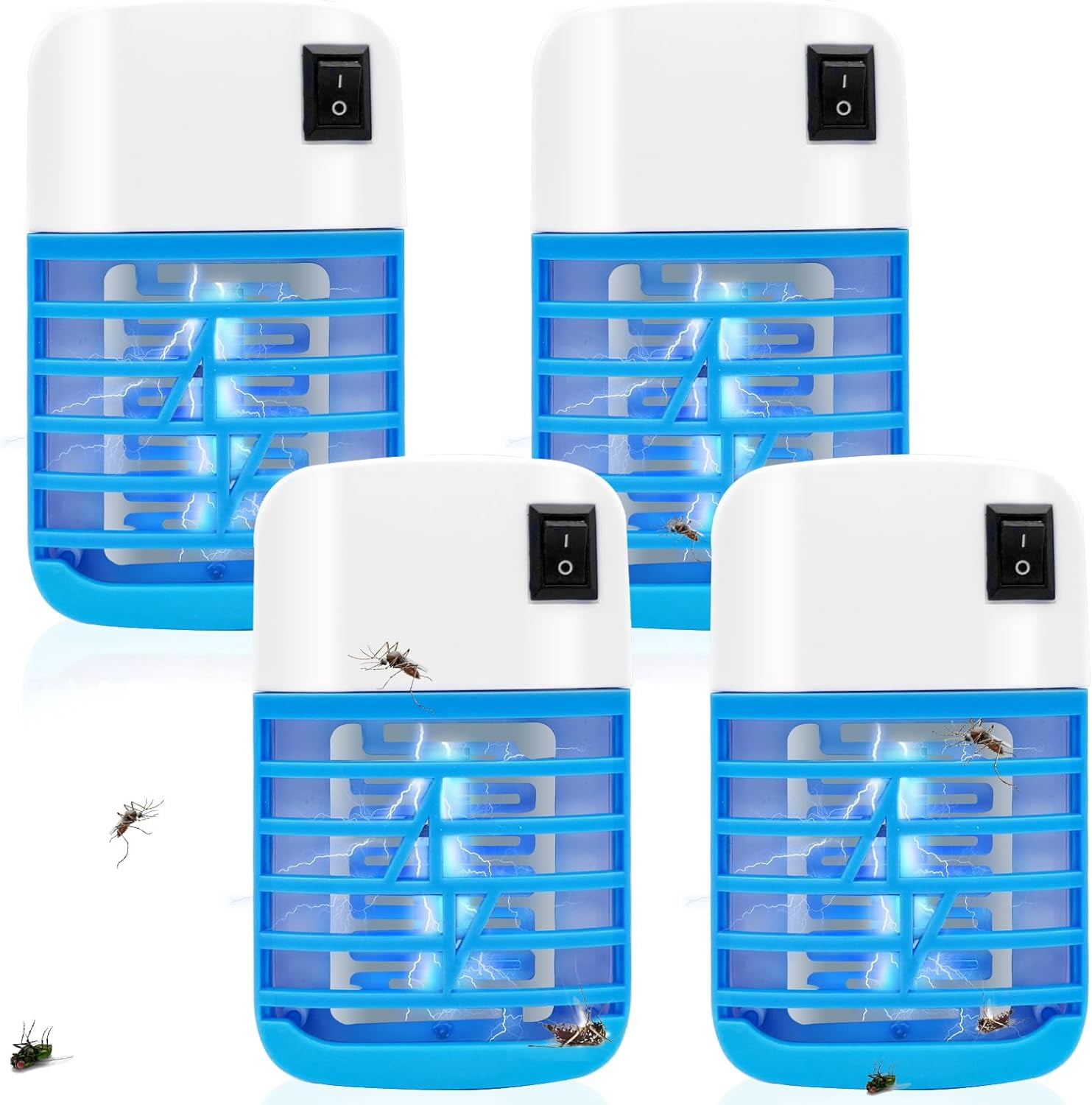 Flying Bug Zapper Indoor, Electronic Insect Kiler, Mosquitoes Traps ...