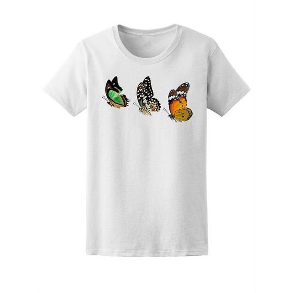 Flying Butterflies T-Shirt Women -Image by Shutterstock, Female Large