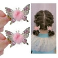 thumbnail image 1 of Flying Butterfly Hairpin, Moving Butterfly Hair Clips, Cute Rhinestones Metal Small Plush Hair Flying Butterfly Hairpin, Hair Accessories, 1 of 7