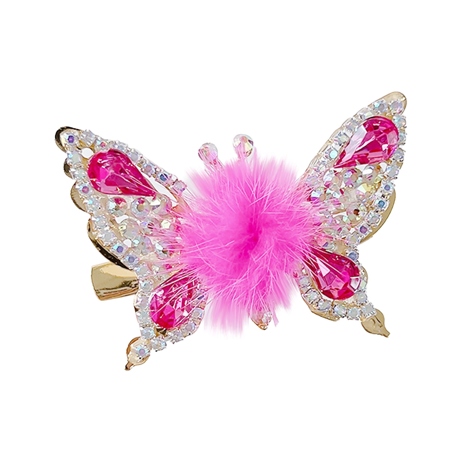 Flying Butterfly Hairpin Sparkly Butterfly Hair Clips Women Cute Alloy