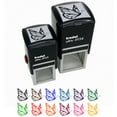 thumbnail image 1 of Flying Butterfly Self-Inking Rubber Stamp Ink Stamper - Lime Green Ink - Small 1 Inch, 1 of 7