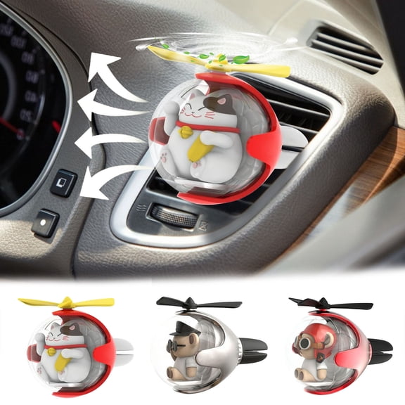 Flying Car Air Freshener Aromatherapy Ornament | Car Vent Clip Decoration | Unique Flying Car Design | Long-Lasting Scent | Easy Install | Automotive Interior Accessory | 1 Pack
