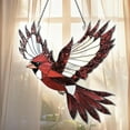 thumbnail image 1 of Flying Cardinal Acrylic Suncatcher, Cardinal Ornament Window Hanging, Bird Lover Gift, Bird Sympathy Memorial Gift, Cardinal Lover Gift, 1 of 6