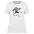 thumbnail image 1 of Flying Cow Magical Art T-Shirt Women -Image by Shutterstock, Female Large, 1 of 2
