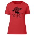 thumbnail image 1 of Flying Cow Magical Art T-Shirt Women -Image by Shutterstock, Female x-Large, 1 of 2