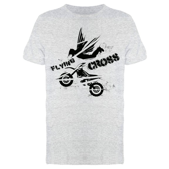 Flying Cross Design T-Shirt Men -Image by Shutterstock, Male Small